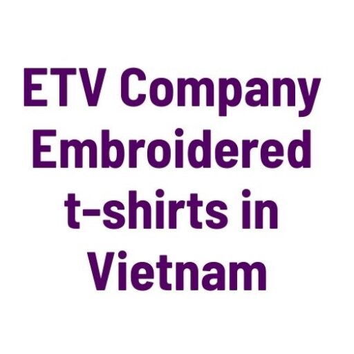 ETV Company Embroidered t-shirts